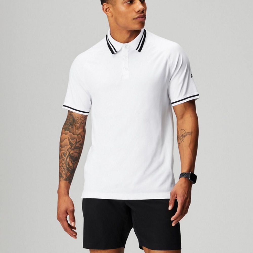 NEW FABLETICS The Training Day Tipped Polo SIZE:2XL